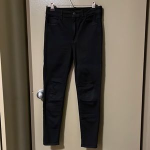 American Eagle Super High Rise Jegging (6) Black